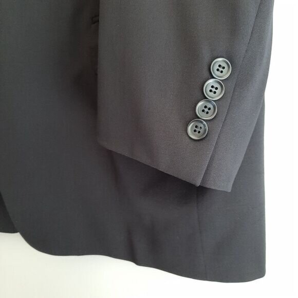 SAMUELSOHN | 100% Wool Italy Union Made Vintage Blazer Jacket Navy Men's Sz 46 R - Picture 6 of 15